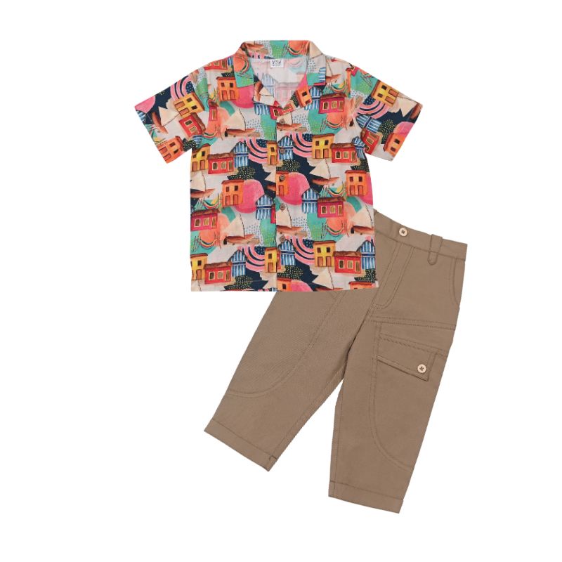 House Charlie Shirt + Brown Neo Pant